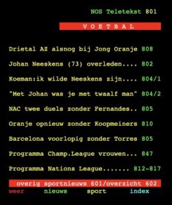 Lees meer over het artikel Teletekst 801: Jouw Complete Gids voor Actueel Nieuws en Updates