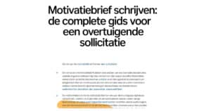 Lees meer over het artikel Motivatiebrief Schrijven: De Complete Gids voor een Overtuigende Sollicitatie
